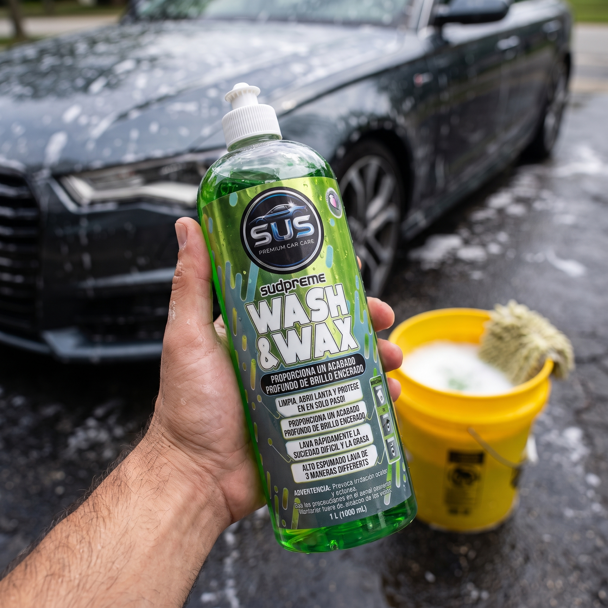 Sudpreme Wash & Wax en mano